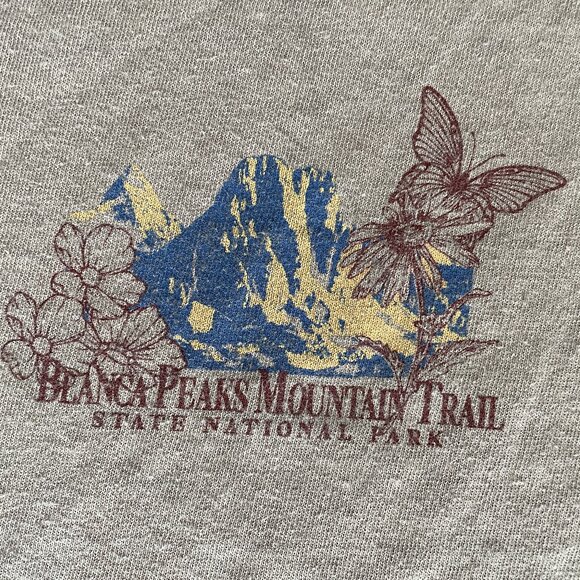 BDG / Urban Outfitters ‘Blanca Peaks Mountain Trail’ Graphic Tee — S — Earth - Picture 3 of 5